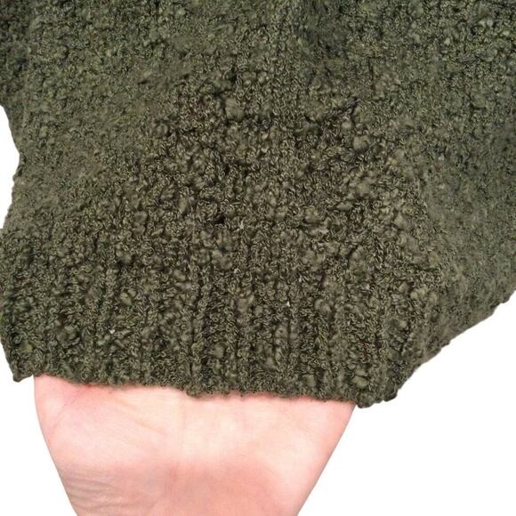 ASTR The Label V-Neck Sweater Womens M Hunter Green Distressed Oversized Tunic - Picture 7 of 8